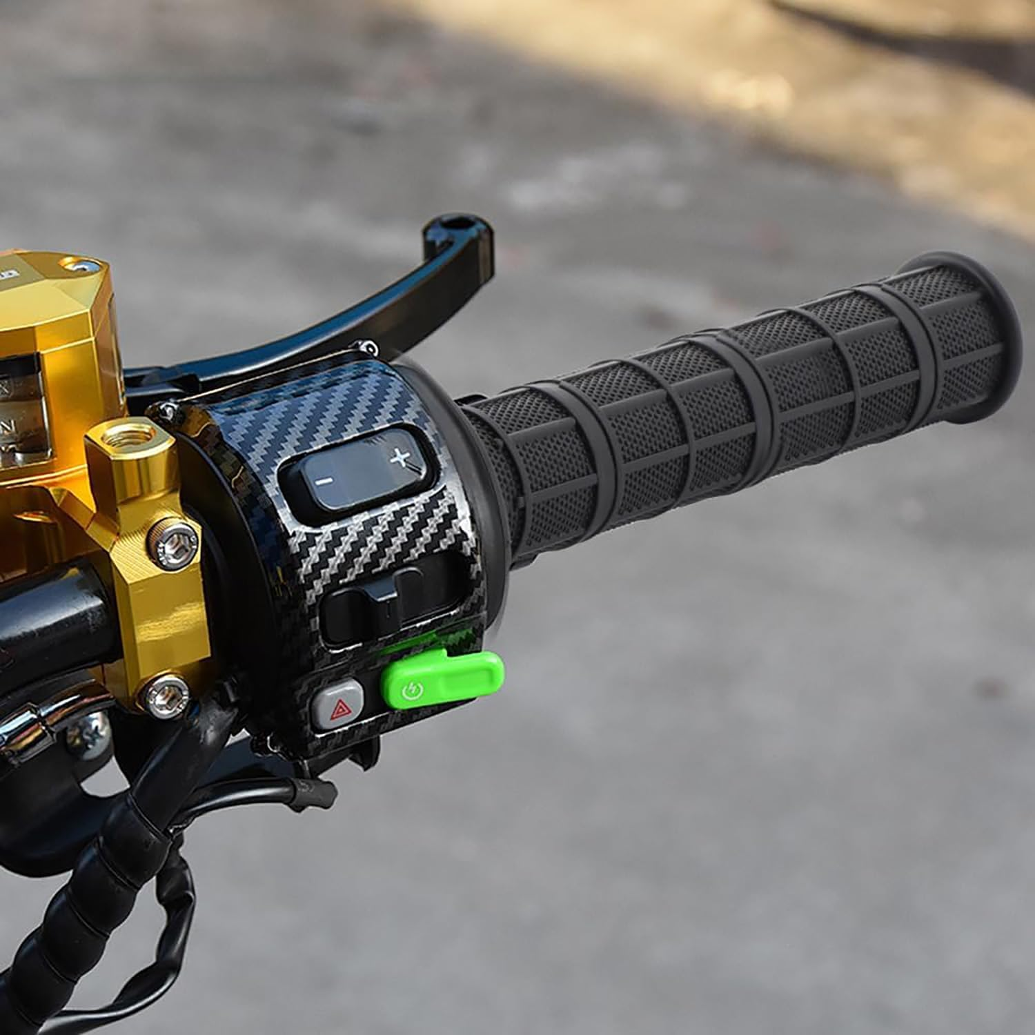 SILHOL Universal Motorcycle Grips 22Mm, Non Slip Rubber Handlebar Grips Fit Harley, Honda, Yamaha, Suzuki, Kawasaki and Dirt Bikes Black image number 5