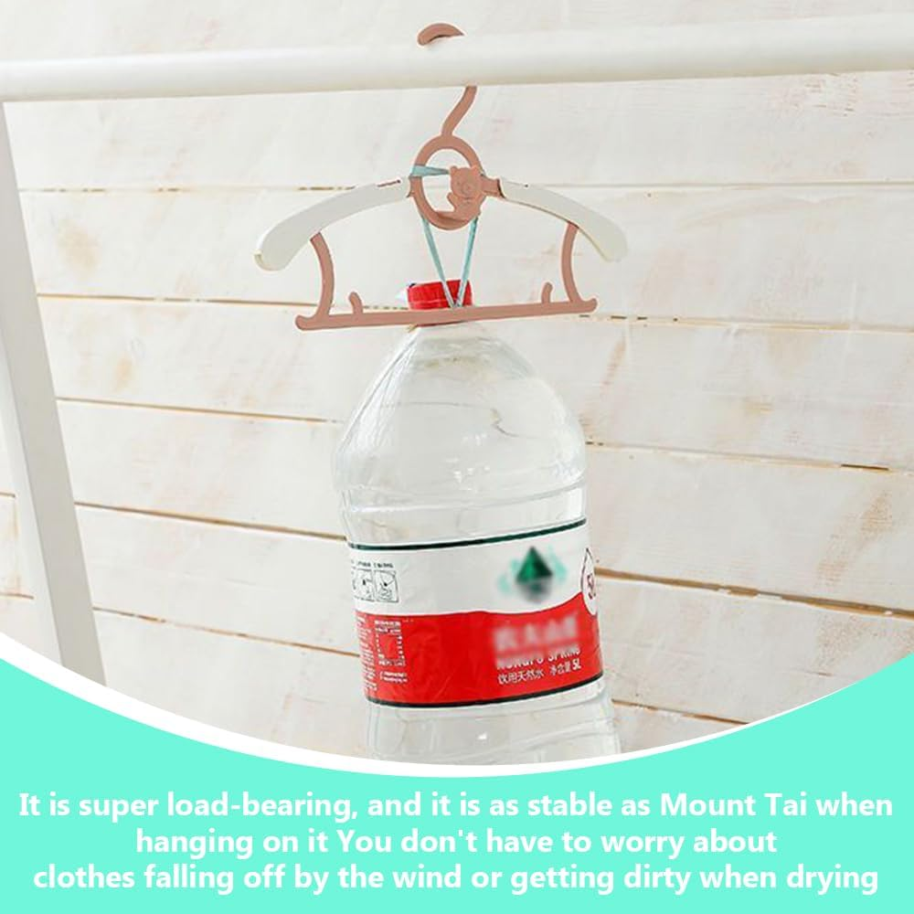 MOTRAIN 60-Pack Extendable & Stackable Kids Hangers, Non-Slip Plastic Baby and Toddler Clothes Hangers with Plastic Hanger Straps, Stretchable 11-14 Inch, Mix Colors Space-Saving Design image number 5