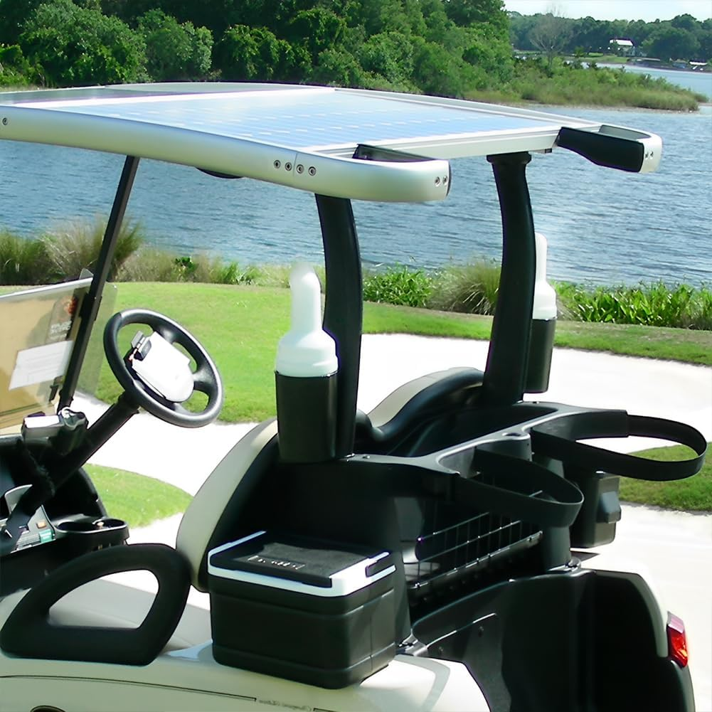 Golf Cart Sand Bottle with Holder, Universal Golf Matte Sand Filler Bottle Carts Accessory Club Car Divot Filler Kit for Divot Filler Sand Seed Container Dispenser image number 1