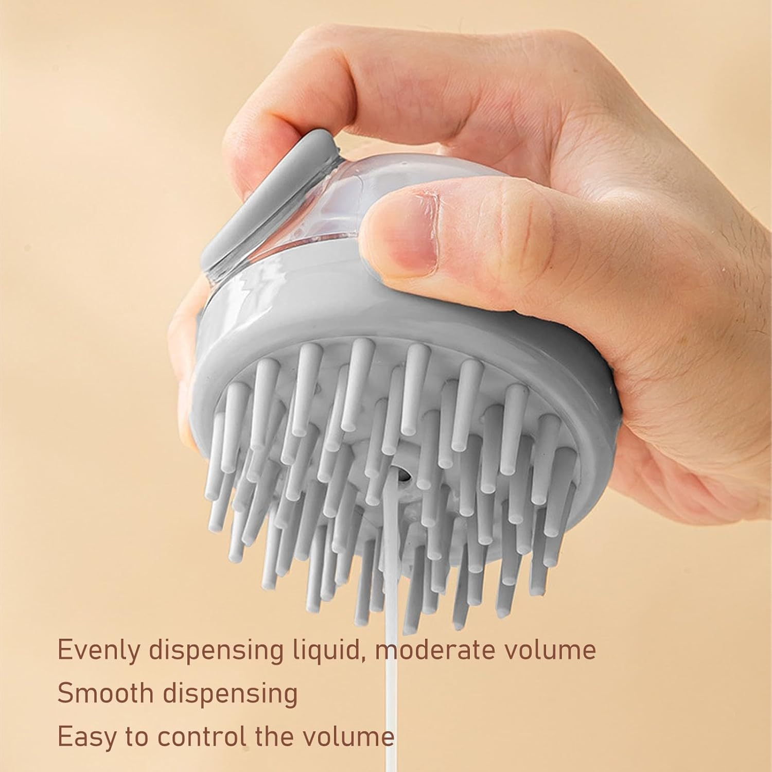 Head Scrubber Scalp Massager, Ergonomic Shampoo Brush for Scalp Exfoliator Stress Relax, Silicone Shower Hair Brush for Women Men Kids image number 1