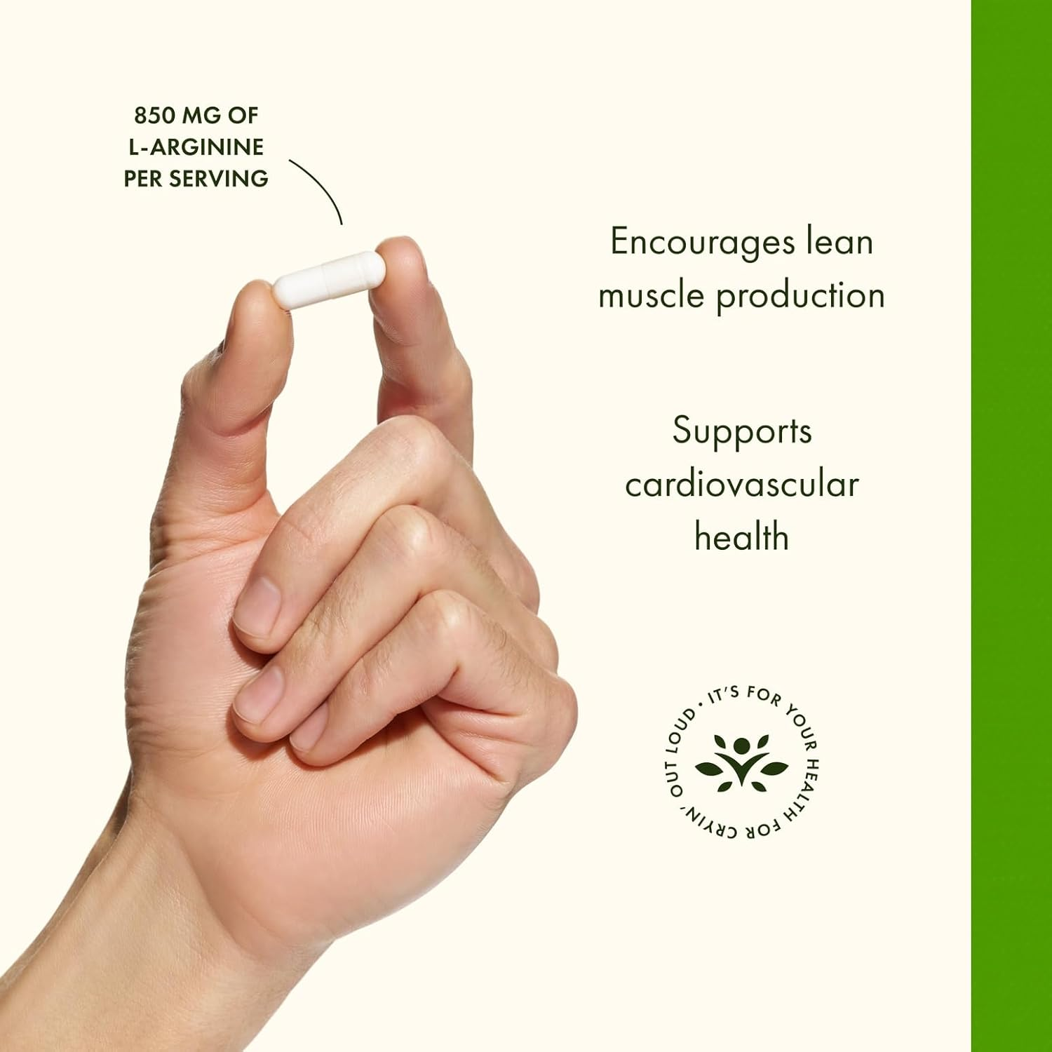 Swanson L-Arginine, 850Mg, 90 Capsules image number 5
