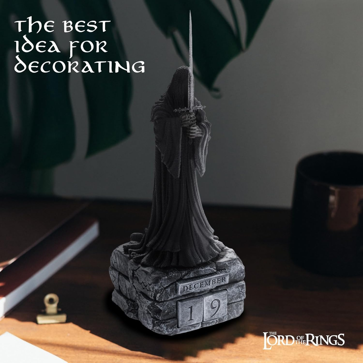 Grupo Erik the Lord of the Rings Eternal Calendar, Figure 3D Calendar, Desk Calendar for Standing, Permanent Calendar, Official Nazgul the Lord of the Rings Fan Article, Office Decoration image number 5