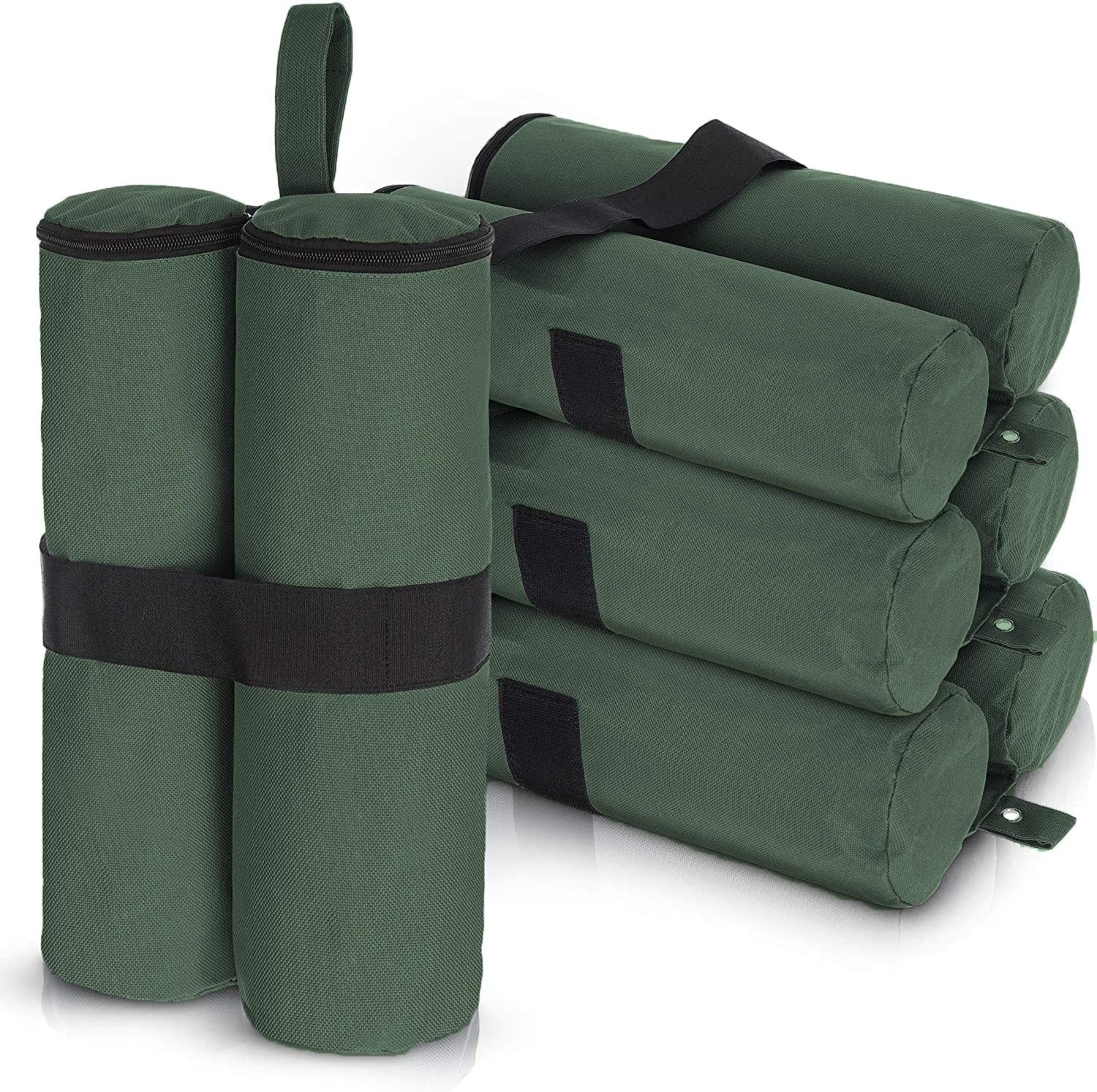 MOOCY White Sand Bags(120Lbs) for Pop up Canopy Tent,1680D Heavy Duty White Canopy Weight Perfectly Matched with White Canopy/Gazebo/Patio Umbrellas,Set of 4