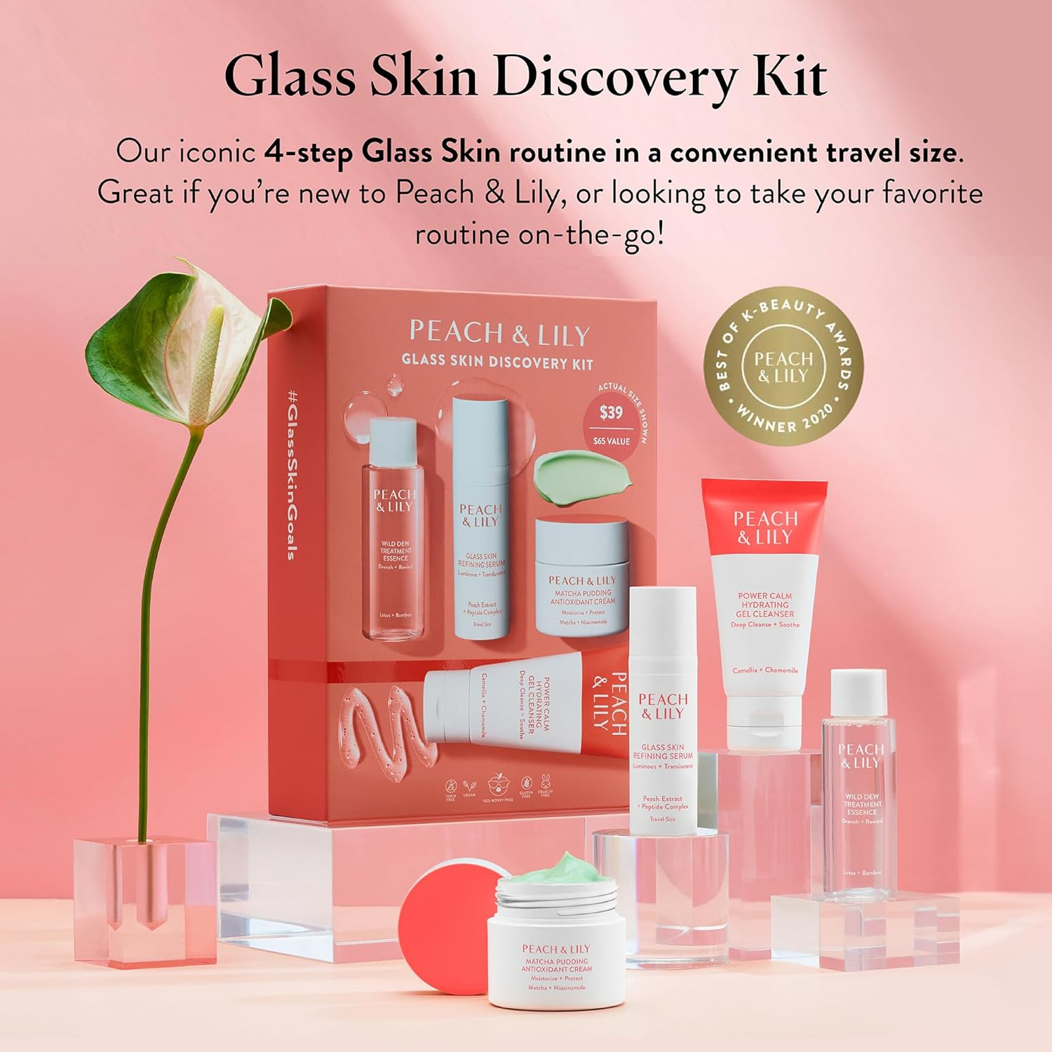 Peach & Lily Glass Skin Discovery Kit, Pink