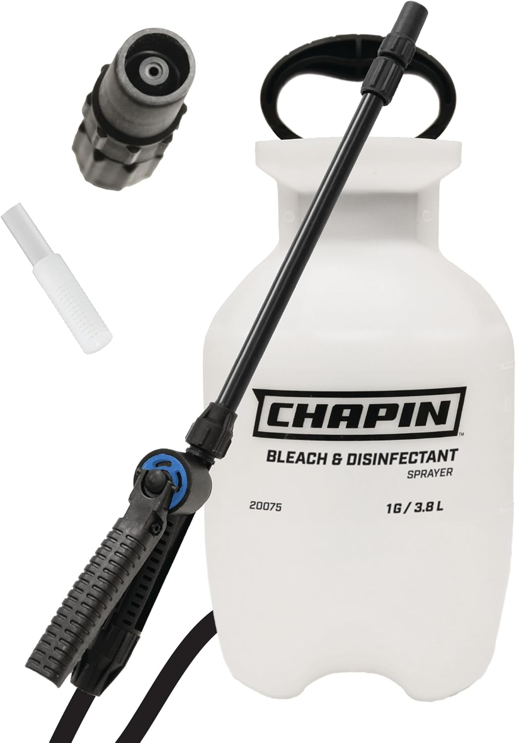 Chapin International 20075 Bleach & Disinfectant Bleach Sprayer, 1 Gallon, Translucent White