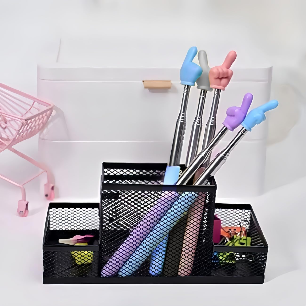 DOLANFYE Children Finger Reading Stick Point Reading Pen Kindergarten Student Teacher Teaching Reading Picture Book Finger Shape Mini Pointer Stick