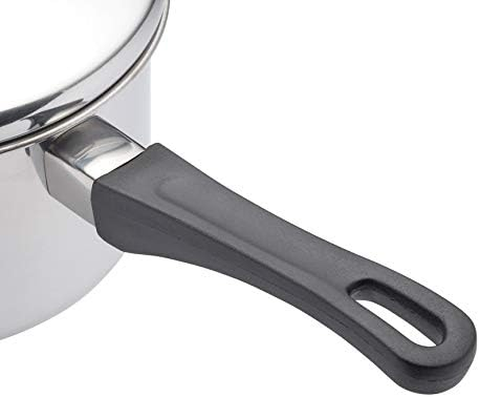 Kitchencraft Extra-Deep Induction-Safe Stainless Steel Saucepan with Lid, 12 Cm (4.5"), Silver image number 6