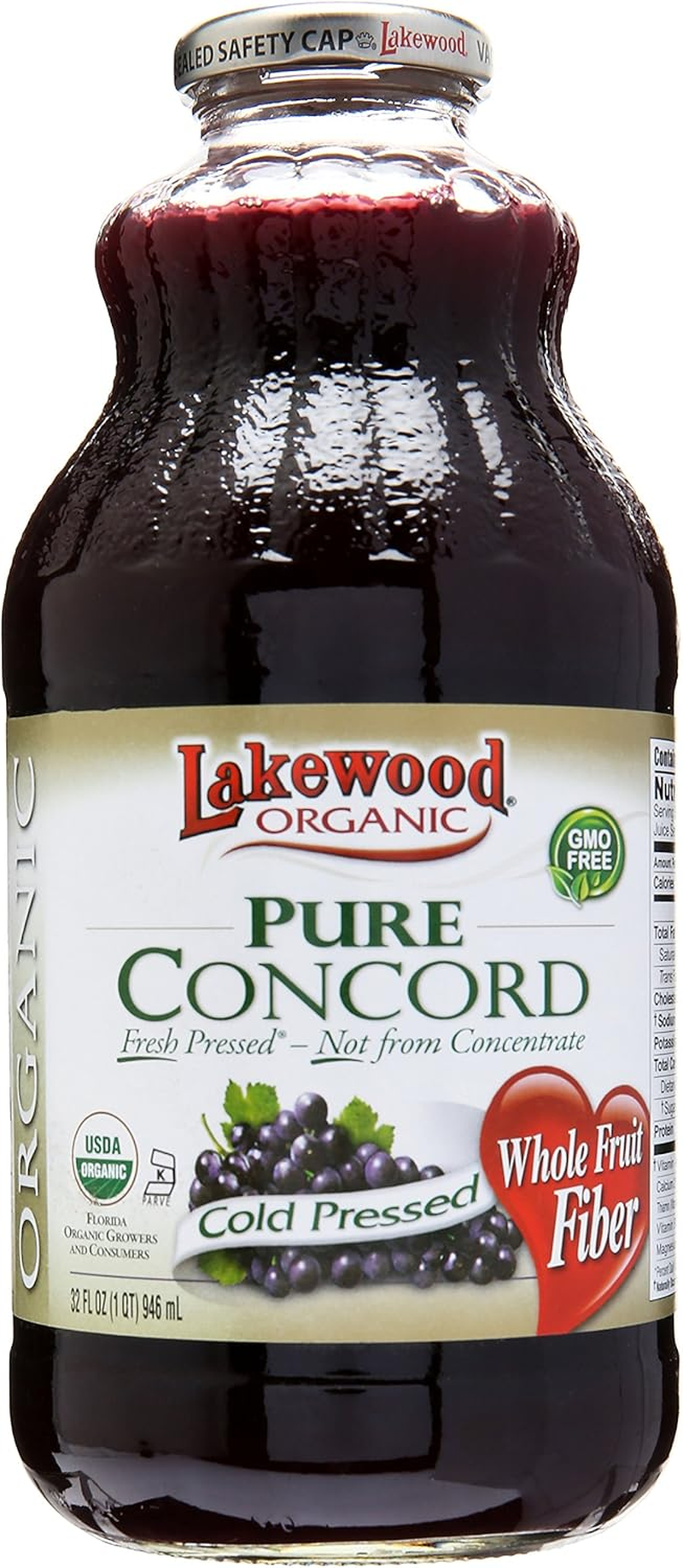 Lakewood Organic Pure Pomegranate Juice 946Ml