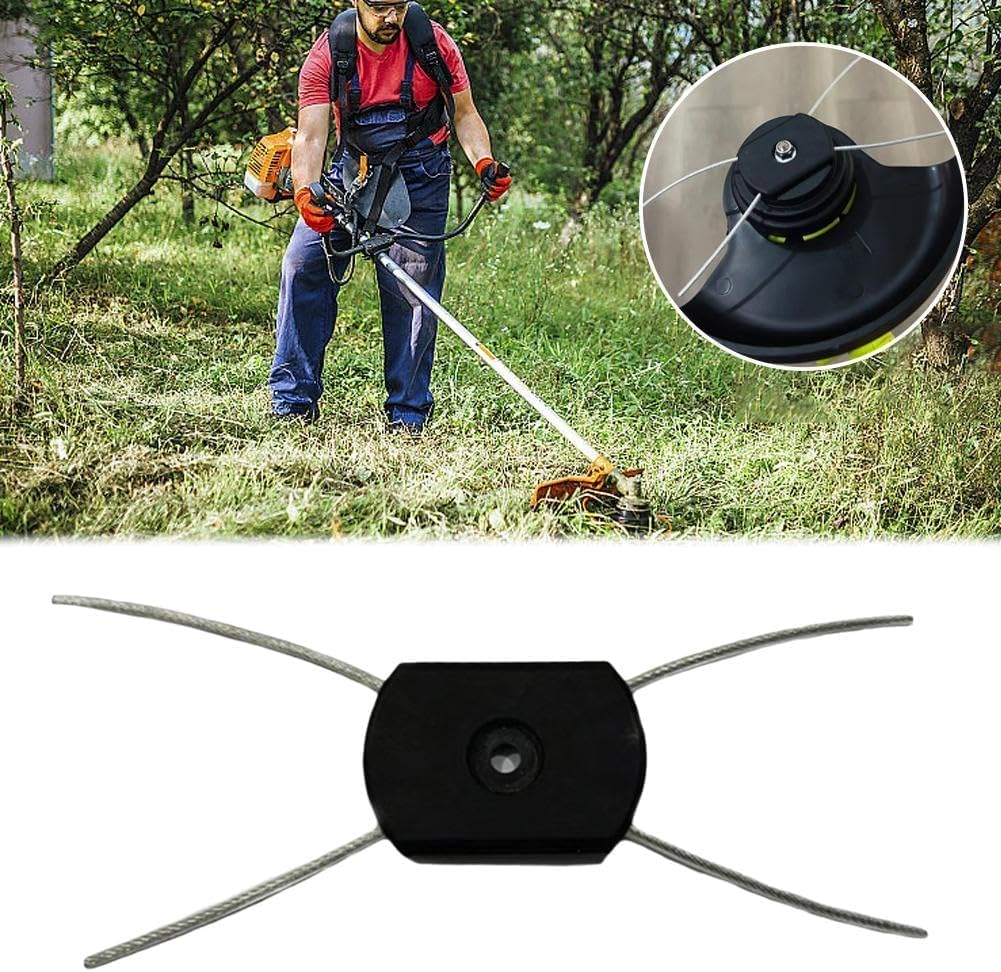3Pcs String Trimmer Head,Electric Weed Eater Head Replacement Steel Wire Line Spool,Universal Fit String Trimmer Replacement Head,Wire Rope Weed Head Replacement String Trimmer Parts and Accessories image number 2