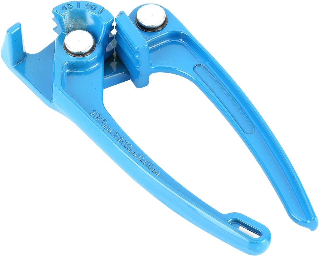 Tube Bender Pipe, Manual Tubing Bender 1/8Inch 3/16Inch 1/4Inch Tube Bender Tubing Fuel Brake AC Refrigerant Line Bending Tool Blue image number 1