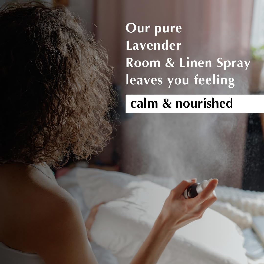 Lavender Room, Linen & Pillow Spray by Aromafume | 100Ml/3.38 Fl Oz | with Pure Lavender Essential Oil | Aromatherapy Spray for Relaxation, Sleep & Stress Relief | Mist for Bedding, Fabrics image number 2