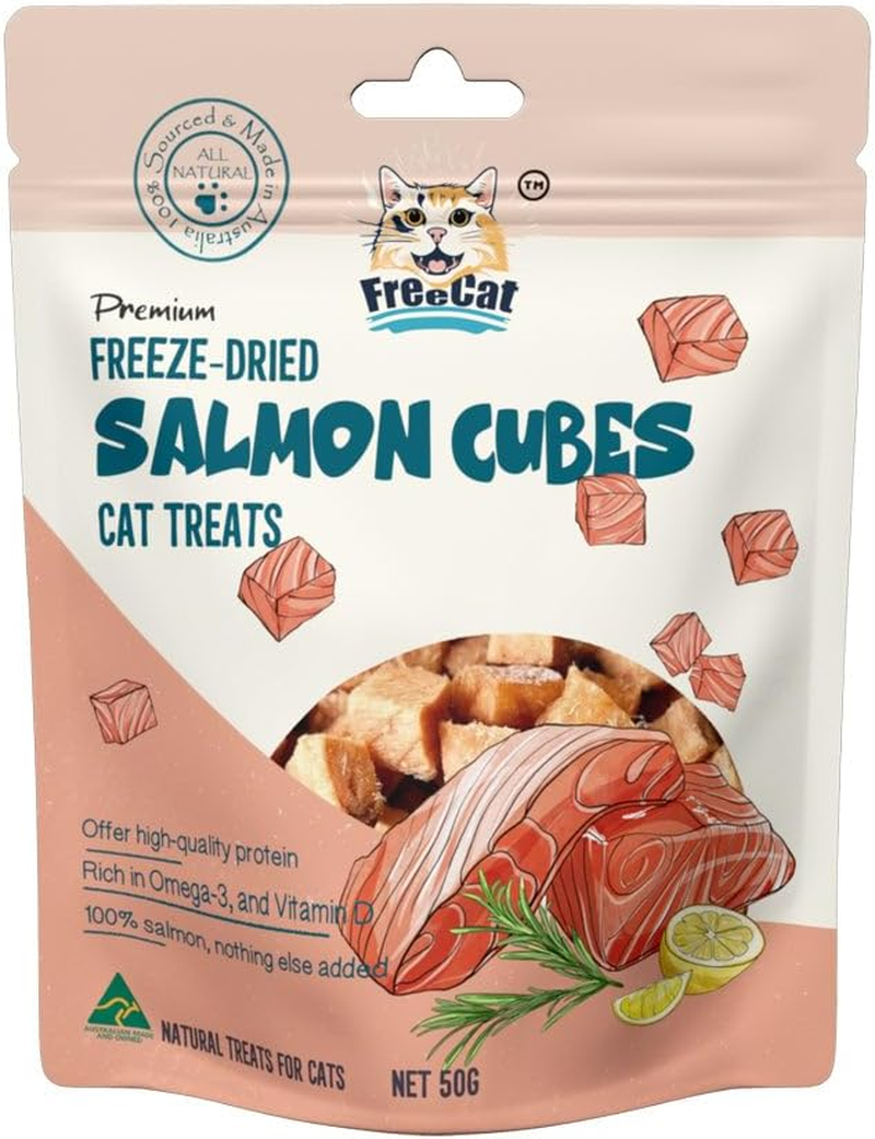 Freeze Dried Salmon Cube Cat Treats 50G