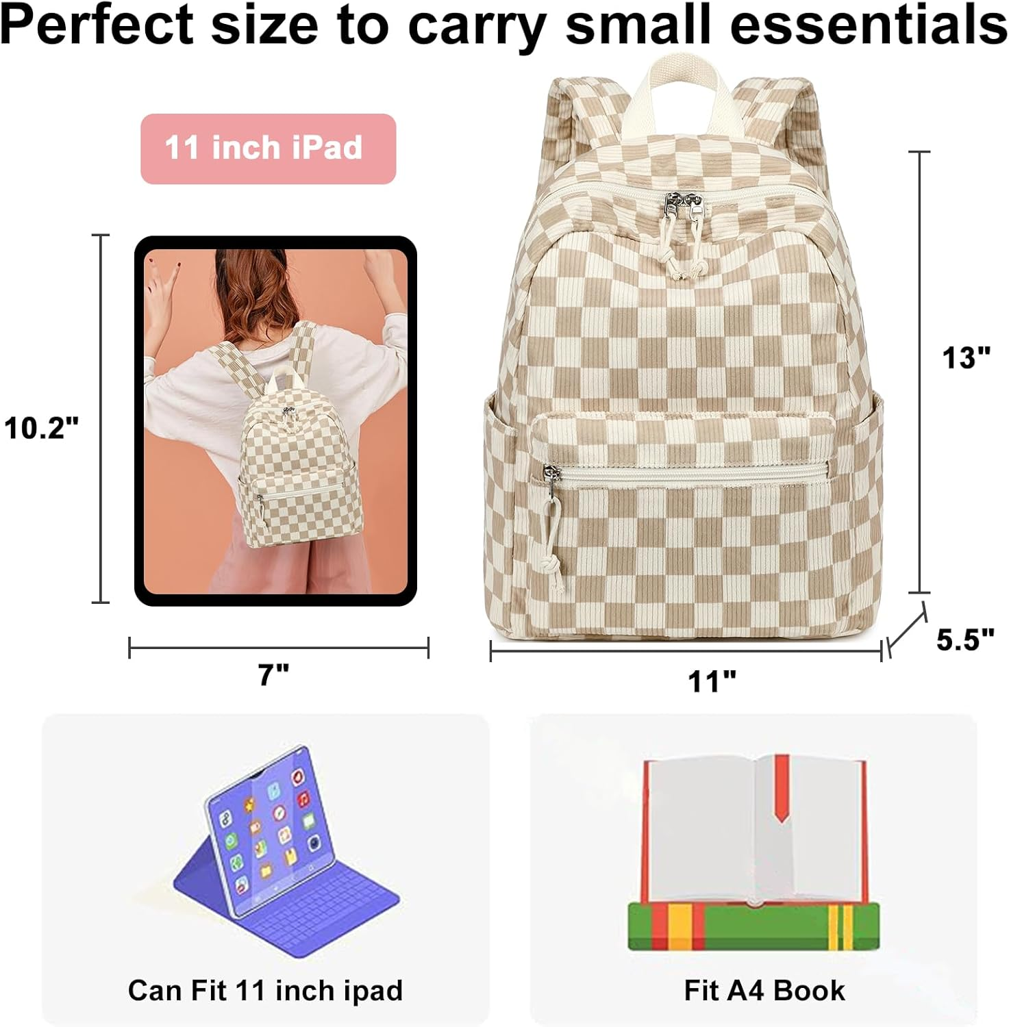 Bluboon Mini Backpacks for Girls Toddler Backpack Purse School Bookbag Kawaii Backpack Women image number 3