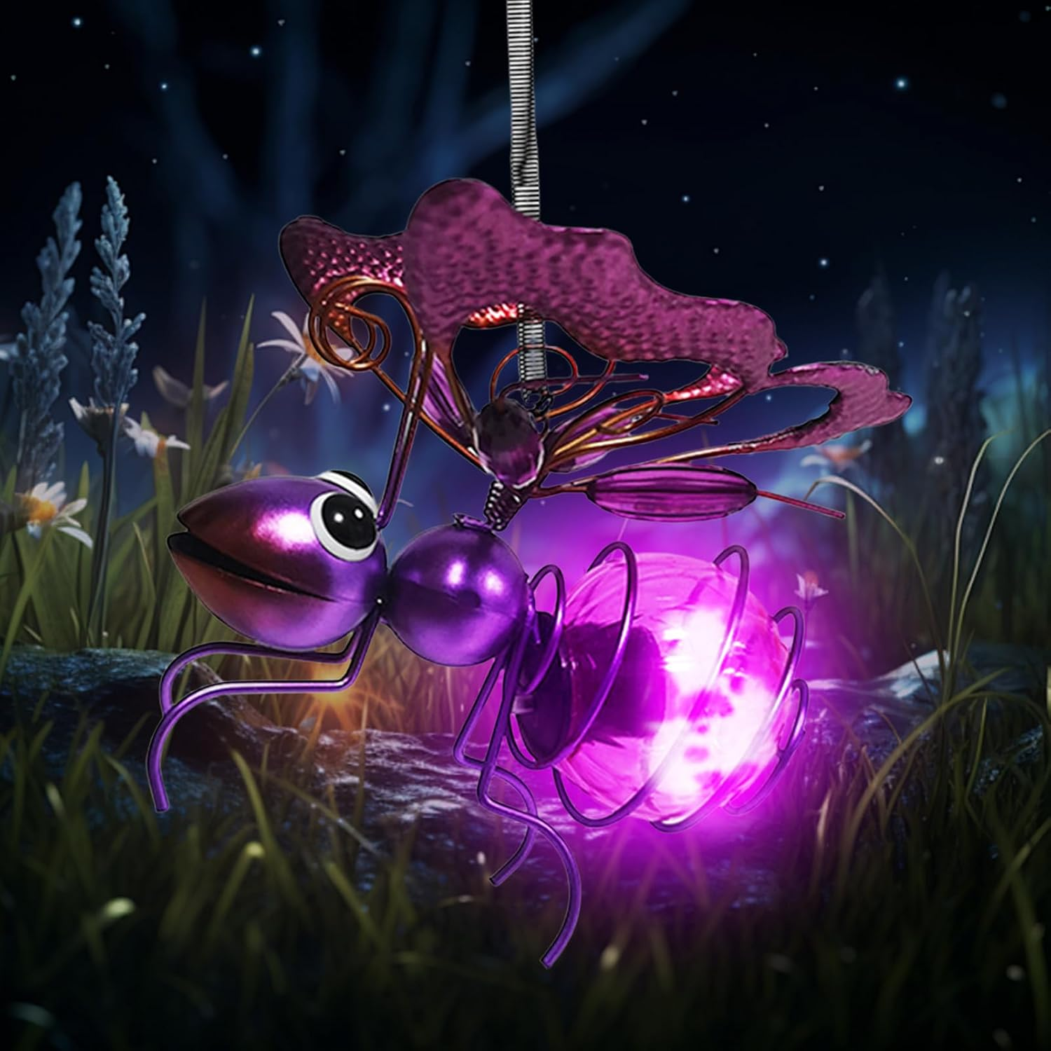 Lets Joy Garden Decoration Fairy Lights, Solar Powered Garden Decoration Bee, Solar Lights Outdoor Garden, Solar Lights for Outdoors, Fairytale Garden Light, Hanging Patio Garden Craft Decoration