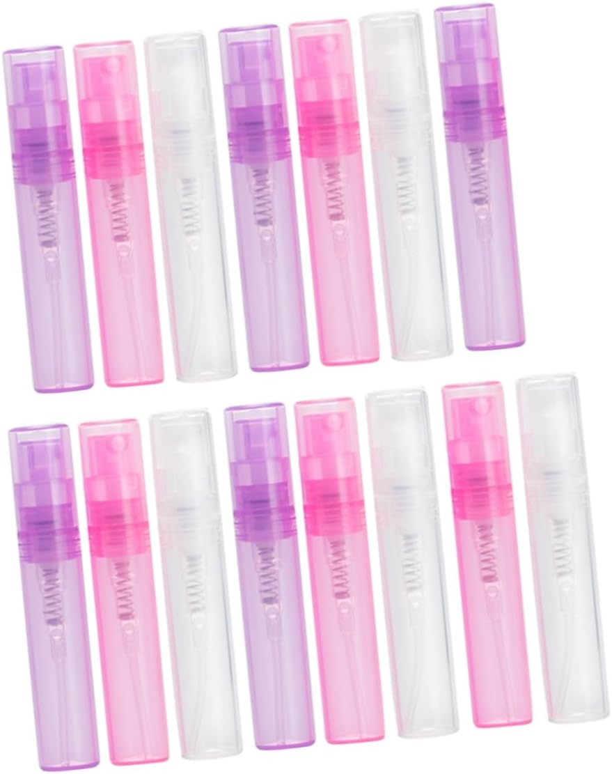 HONMEET 15 Pack Mini Spray Bottles 2Ml Sample Bottles Travel-Friendly Perfume Bottles Reusable Spray Containers for Makeup Perfume Easy Refill Clean Random Color