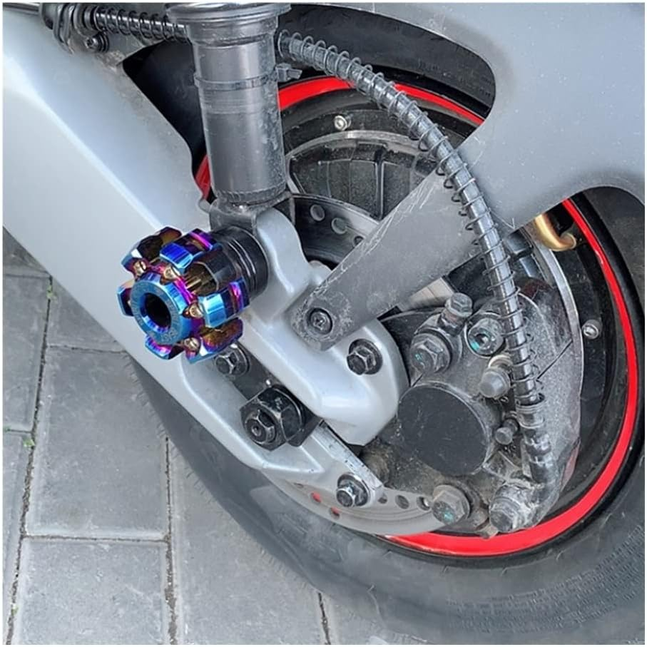 Crash Pad Protector 1Pair Motorcycle Frame Slider anti Collision Cup Front Fork Slider Crash Pad Motorbike Protector Accessories Powersports Frame Sliders image number 5