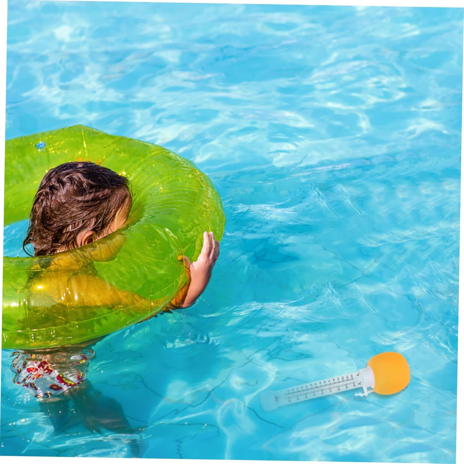 Bath Temperature Gauge Floating Pool Thermometer for Water Temperature Indicator Suitable for Indoor Outdoor Swimming Pools Spas Hot Tubs Aquariums with Easy-Read Display image number 1