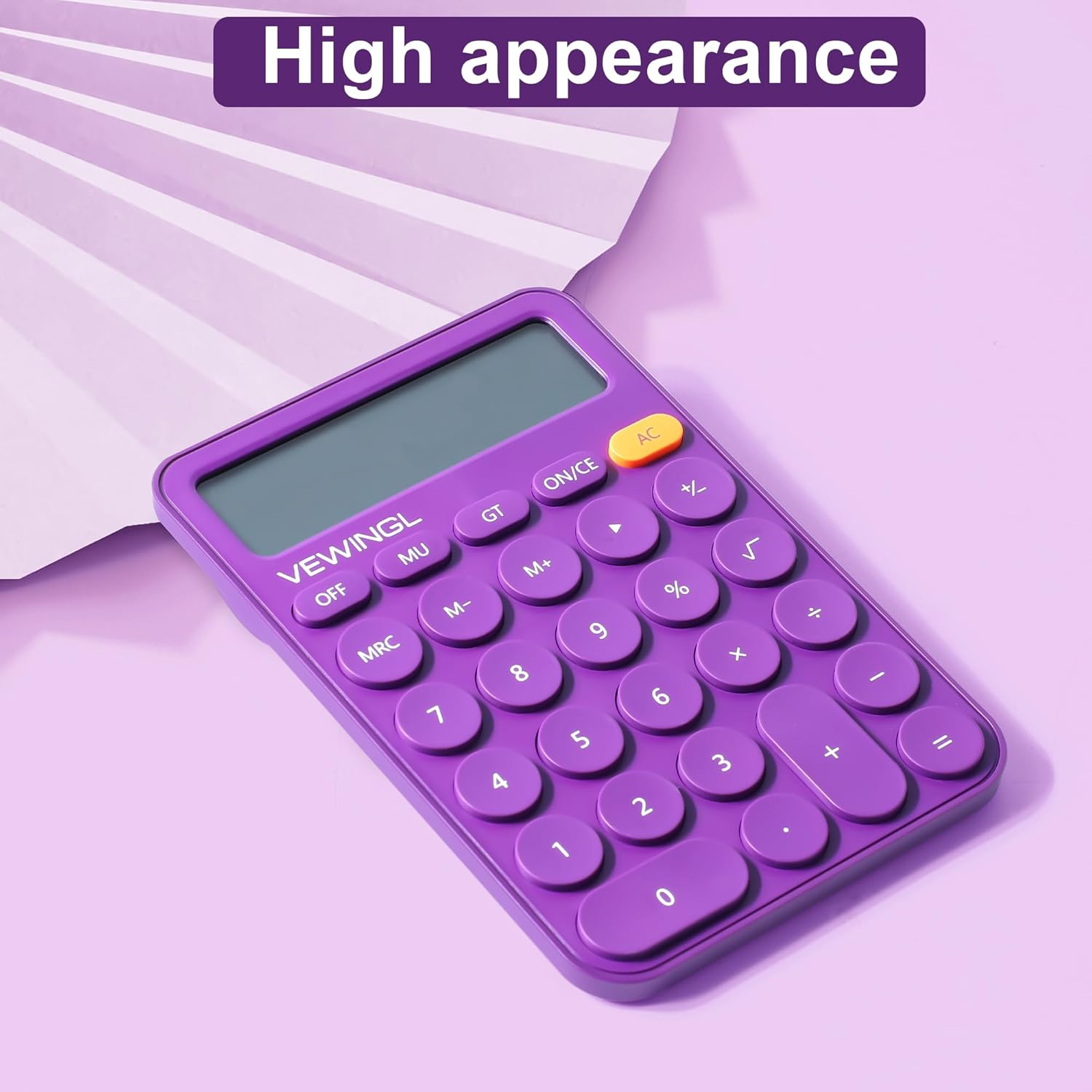 Standard Calculator 12 Digit,6.2 * 4.2In Desktop Large Display and Buttons,Calculator with Large LCD Display for Office,School, Home & Business Use,Automatic Sleep,15 &deg;Tilt Screen image number 2