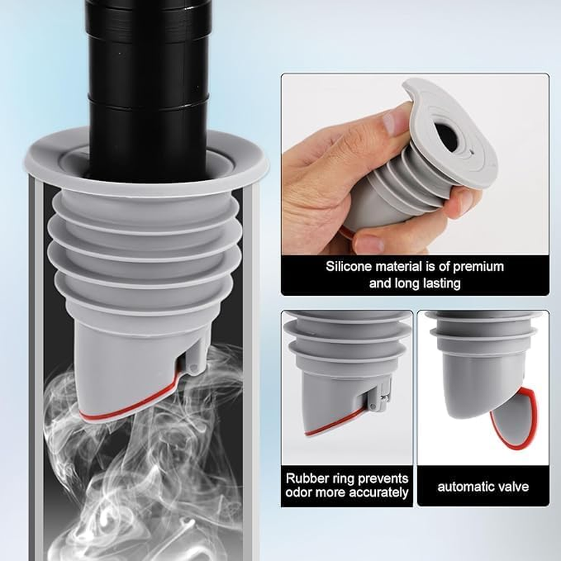 Anti-Odor Floordrainplug Sewerpipeseal Ringsealing Cover,2Pcs Washing Machinedrain Hoseseal,Floor Drainplugsewerpipeseal,Anti-Odor Floordrainsewerdeodorant Cover,Washerdrain Hoseseal image number 3