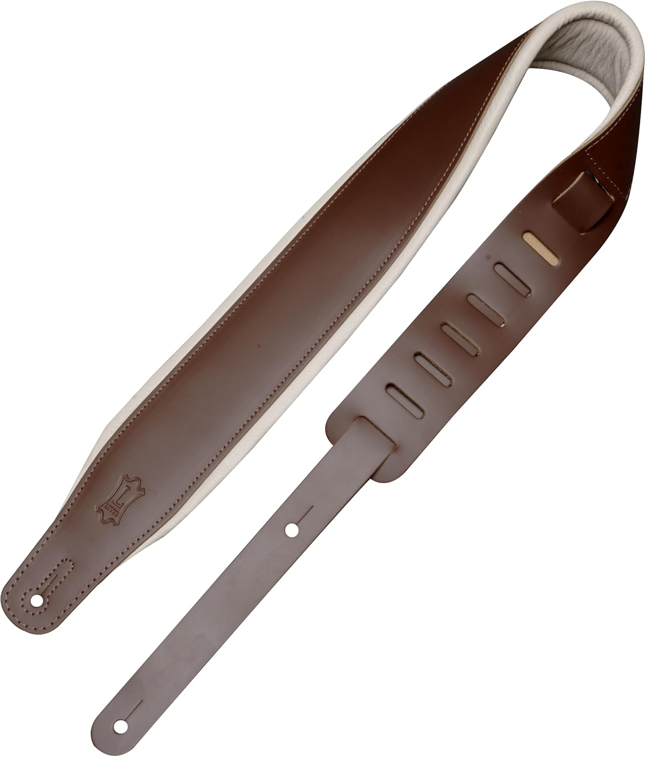 Levy'S Leathers Top Grain Leather Guitar Strap, 3-Inch Wide, Black