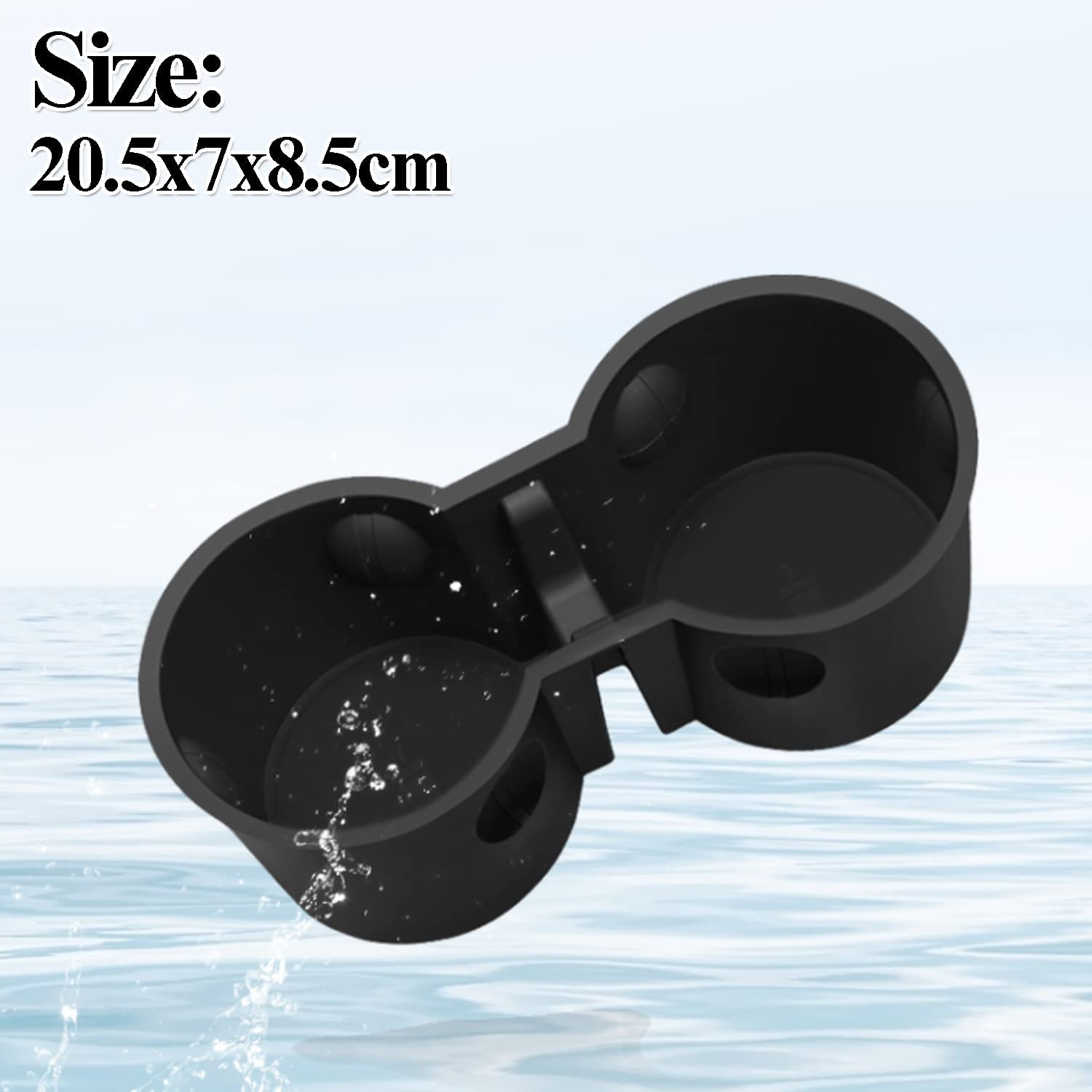 Yotsuba Centre Console Rubber Cup Holder Insert for Tesla Model 3 2017-2023 and Model Y 2021-2024