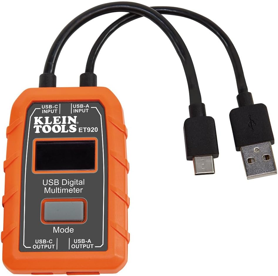 KLEIN TOOLS USB-A and USB-C Digital Meter, ET920 image number 6