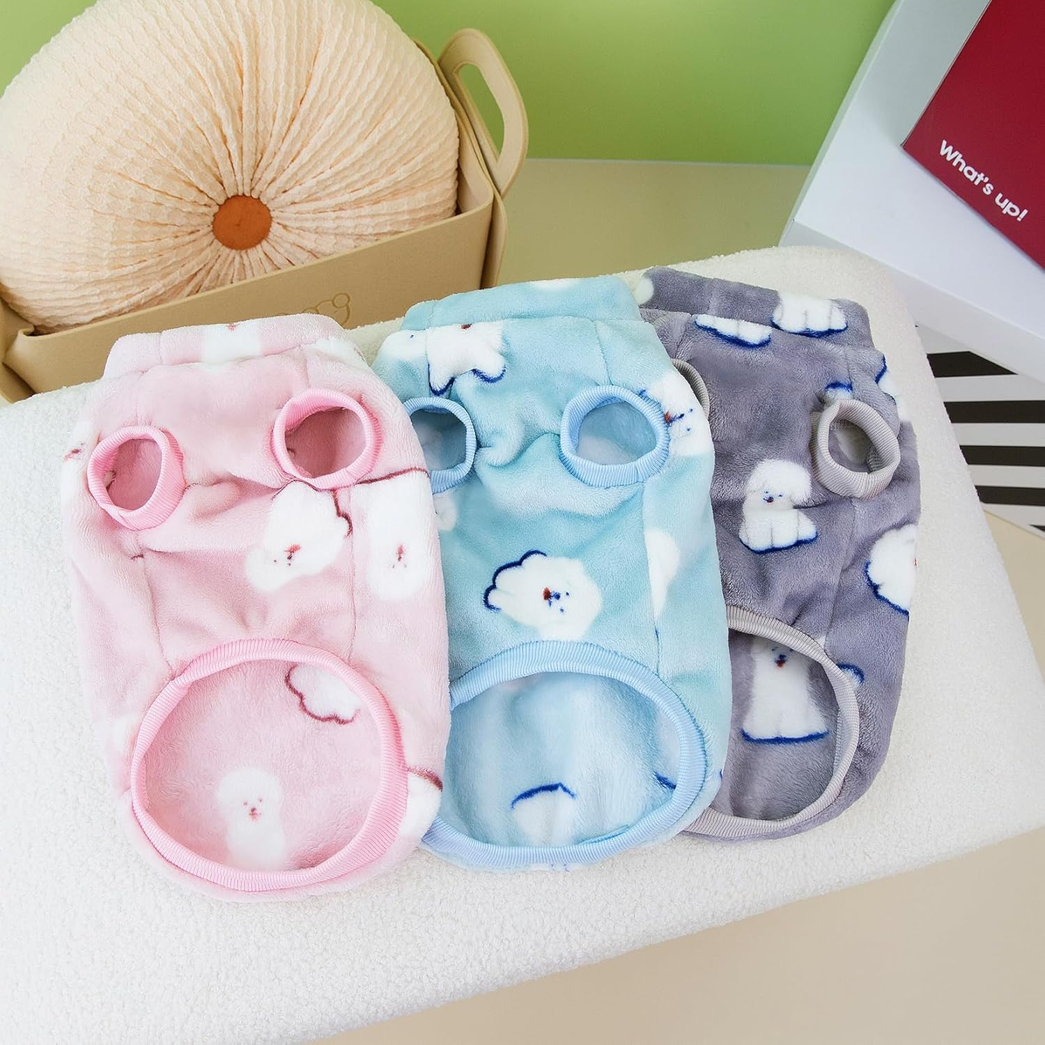 Zunea Flannel Dog Sweater Jumpers for Small Medium Dogs Pullover Corgi Winter Jacket Coats Fuzzy Fleece Puppy Clothes Cute Soft Warm Cold Weather Dachshund Vest Pet Apparel Pink XL image number 4