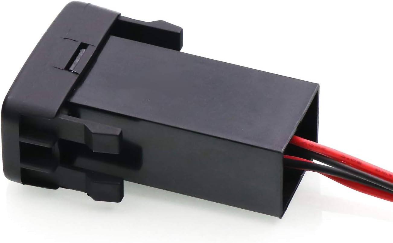 QC3.0 Dual USB Power Socket, Quick Charge Car Charger USB Adapter for Smart Phone PDA Ipad Iphone Android GPS Suitable for Toyota (Type B) image number 2