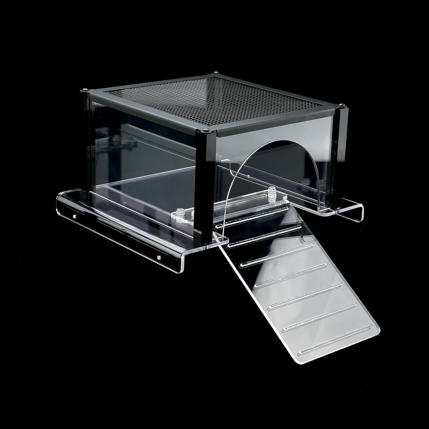 Turtle Topper Basking Platform for Aquatic Turtles 10/20/29/40 Gallon Long Tank 55 Gallon, Aquatic Reptile Ramp Dock, Turtle Terrace, Turtle Tank Accessories image number 4