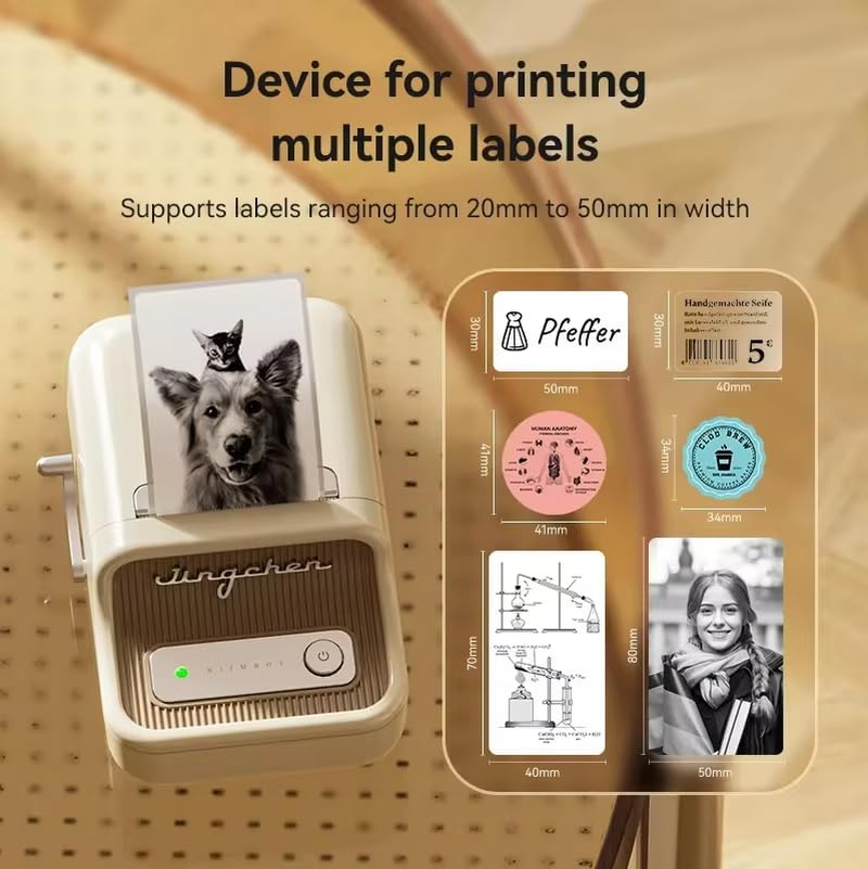 Niimbot B21_Pro 300Dpi Label Maker 20-50Mm Print Width for Photos Business Home image number 6