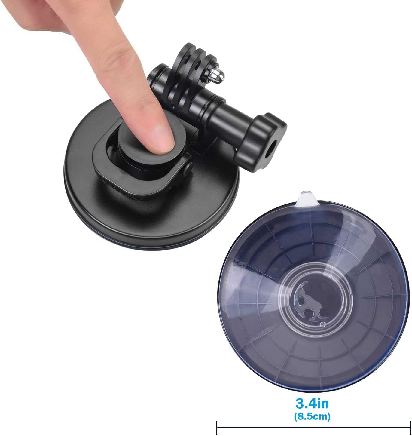 Suptig Suction Cup Mount Compatible for Gopro Hero 11 Hero 10 Hero 9 Hero 8 Hero 7 Hero 6 Hero 5 Hero 4 Hero 3+ Hero 3 Hero 2 Gopro Max Hero+ Hero Session and Other Action Cameras (Black) image number 4