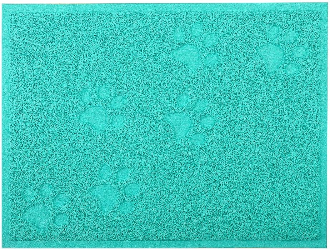 Cat Litter Box Debris Catcher Mat 16X12 Inches,4 Colors Available (Green)