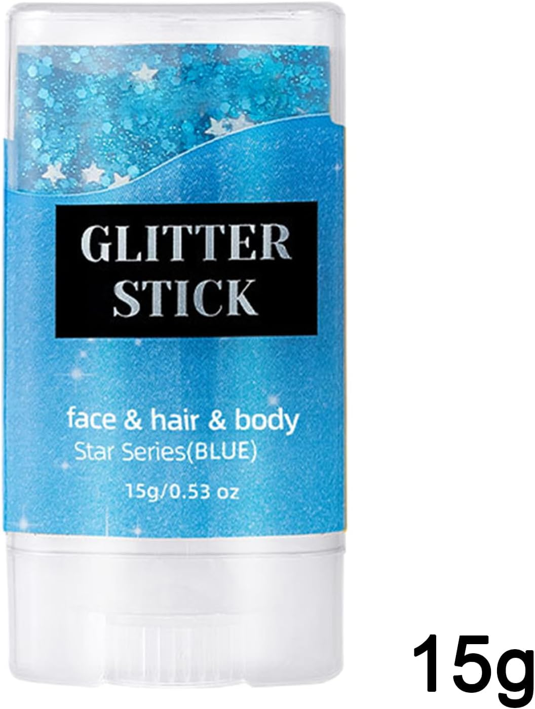 Wjnflqn Shiny Glitter Stick - Festival Makeup Face Glitter Stick | Cosmetic Shimmer Makeup Versatile Sparkling Accessories for Party Celebration Stage Performance - Blue image number 4