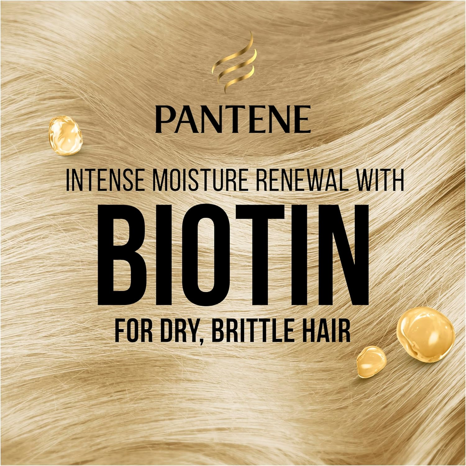 Pantene Miracles Biotin Moisture Renewal Silicone-Free Shampoo 375 Ml (Pack of 2) image number 2