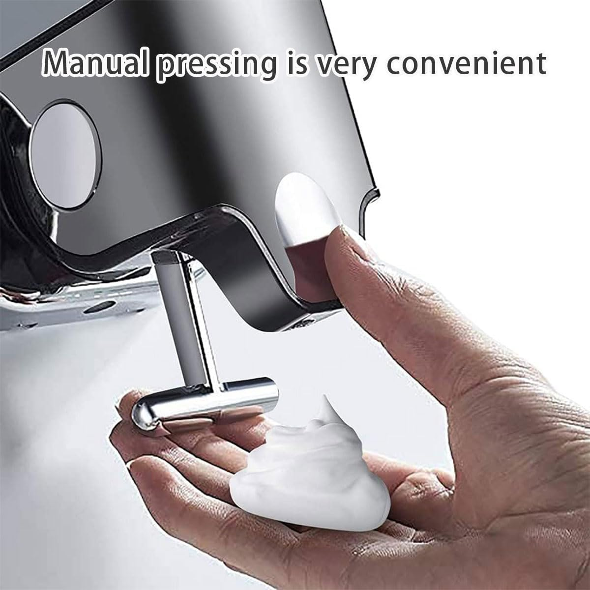 AIMALL Stainless Steel Wall-Mounted Soap Dispenser, Manual Push Lever, 500Ml/1000Ml/1500Ml for Shower Gel, Shampoo, and Hand Sanitiser in Bathroom or Hotel Use image number 3