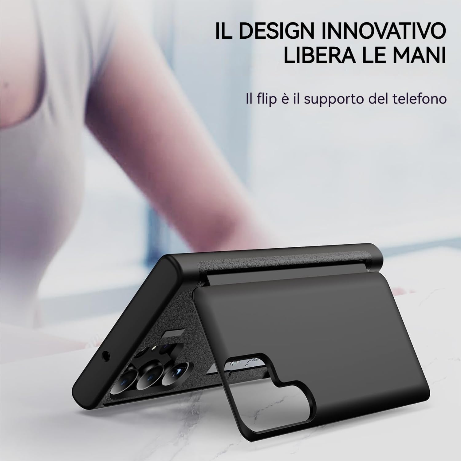 Samsung S24 Ultra Case with Hidden Card Holder [Magnetic Closure Design] [2 Cards + 1 Cash] Protective Wallet Shockproof Protective Case for Samsung Galaxy S24 Ultra Case image number 1