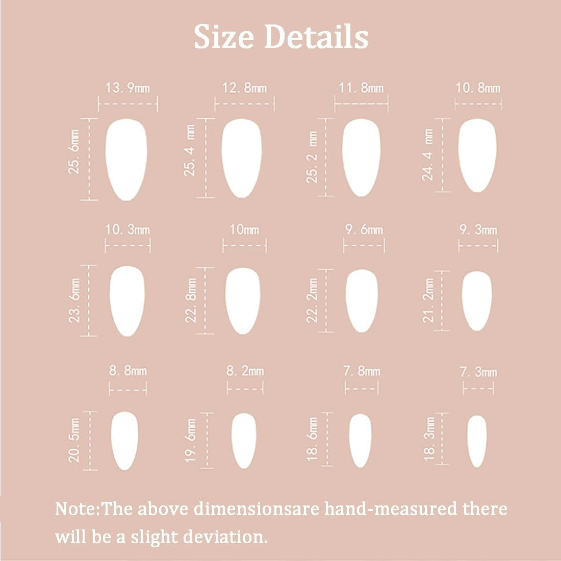 Nude Almond Press on Nails 24 PCS Glossy Gold False Nails Medium Length Fake Nails Full Cover Stick on Nails Art for Women and Girls Daily Decoration