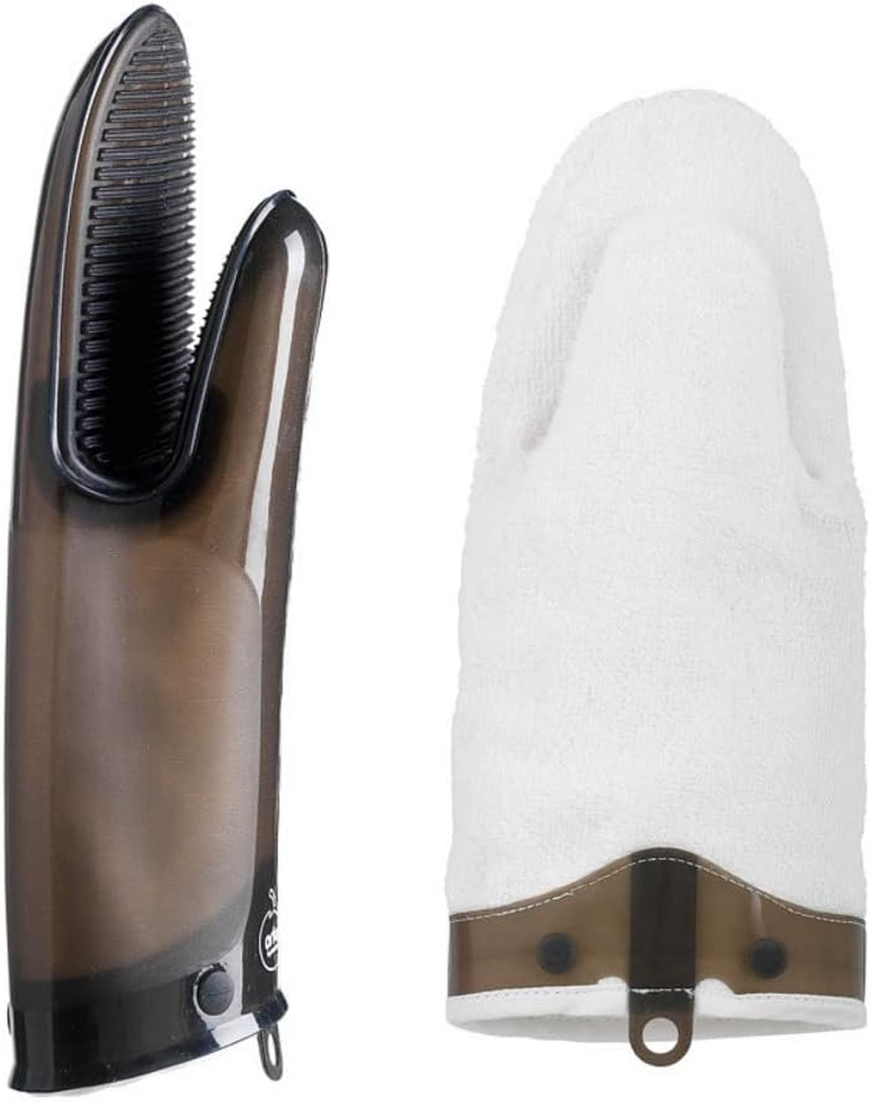 MASTRAD Gant Orka Tex - Oven Glove Made of Silicone and Cotton - Non-Slip Grooves - Very Durable and High Safety - Easy to Use; Washable, Comfortable, Ambidextrous, 140 X 40 X 292 Cm