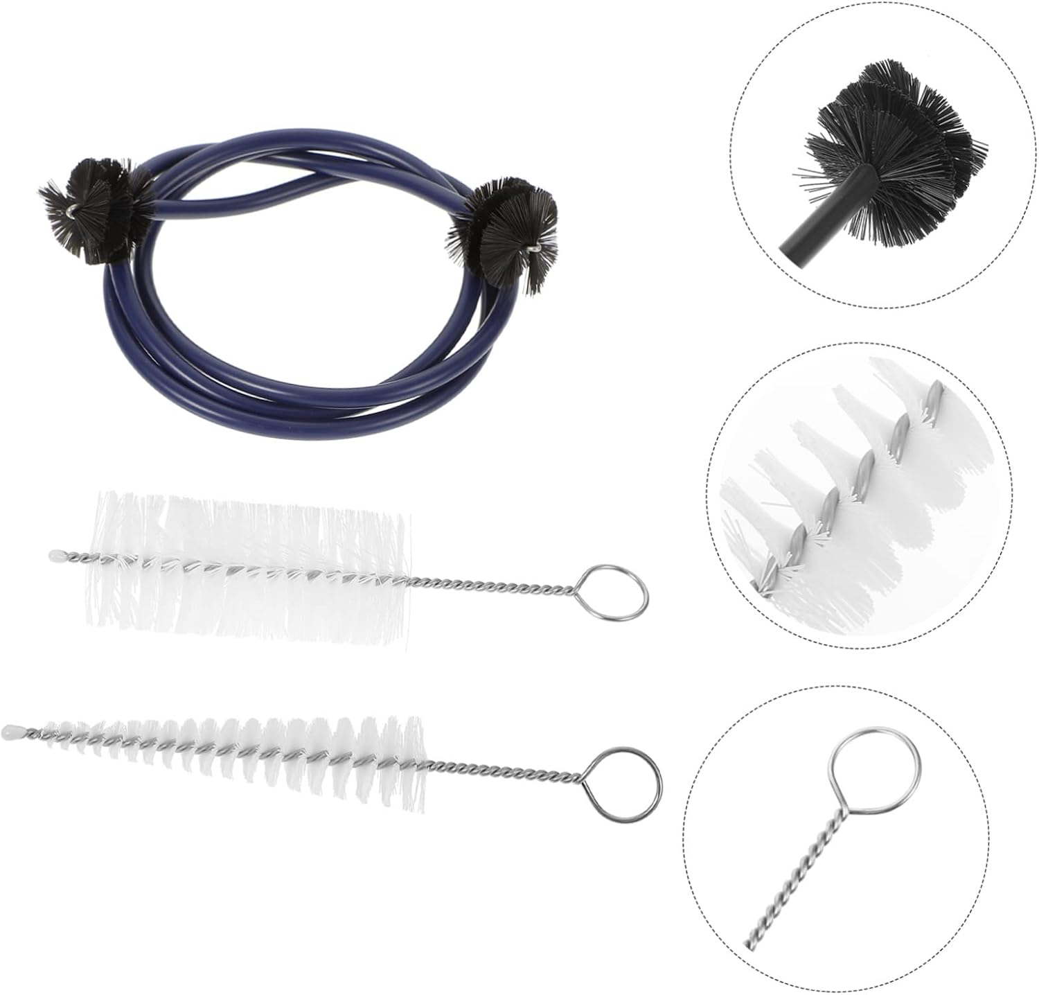 Kisangel 1Set Trumpet Cleaning Tools Kit Trumpet Cleaning Brush with Pointed Brush and Mouthpiece Brush for Trumpet Maintenance and Care image number 3