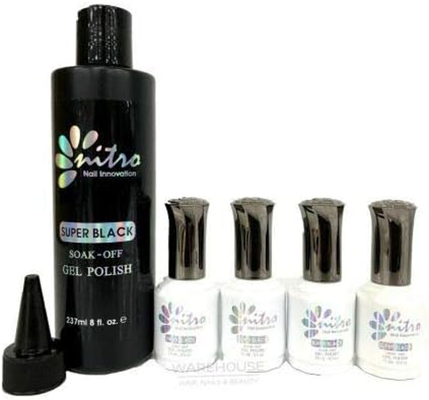 NITRO - Super Black Soak-Off Gel Polish Kit