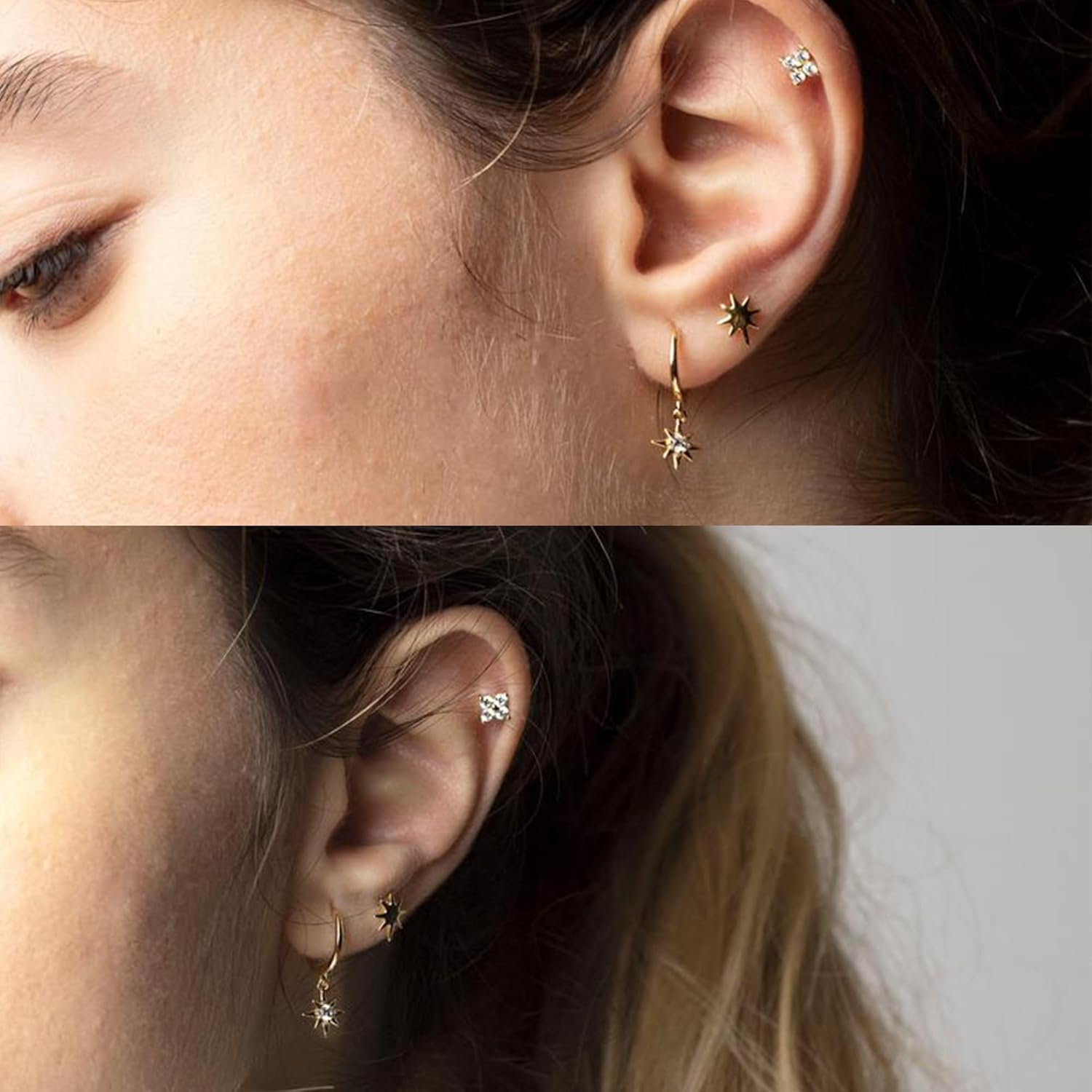 925 Sterling Silver Leverback French Earring Hooks Hypoallergenic Earring Hooks Earring Backs with Jump Rings Set Dangle Earring Hooks Sterling Silver Findings Earring Supplies for Jewelry Making - 10Pcs14X2Mmhuggie_Gold image number 7