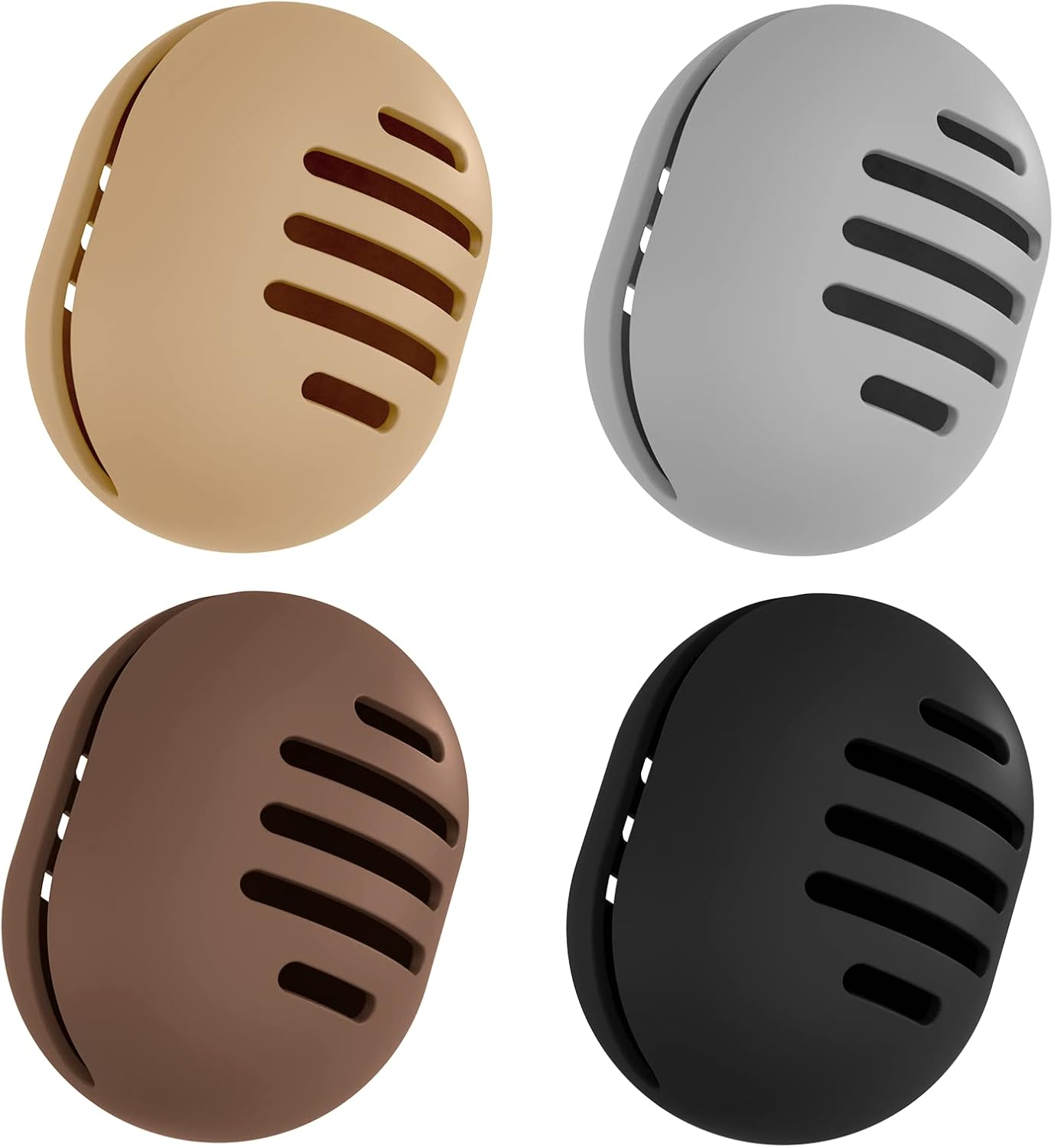 Fauxomor Makeup Sponge Holder,Double-Sided Stripe Vented Silicone Beauty Blender Holder for Travel,Shatterproof Make up Sponge Travel Case for All Sponges Sanitary Reuse Easy to Carry,Rose Red