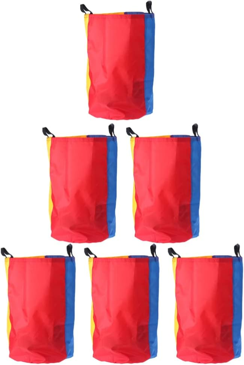 STOBOK 6Pcs Sack Race Bags Outdoor Games for Kids Potato Sack Race Bags for 3- Legged Relay Race Outdoor Party Activities ( Assorted Color ) image number 3