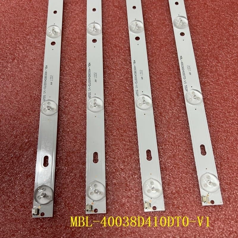 Kit 4Pcs 10LED LED Backlight Bar Compatible with BAUHN B40-63UHDF CV9203H-A42 TD Compatible with Systems K40DLT1F MBL-40038D410DT0-V1 (Color : Kit 4Pcs for 1 TV) image number 2