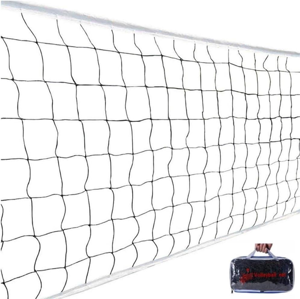 DACUAN Tournament Volleyball Net 9.5M X 1M Outdoor with Tear-Resistant Border Aircraft Steel Cable,Portable Volleyball Net for Outdoor Backyard Court Yard. image number 5