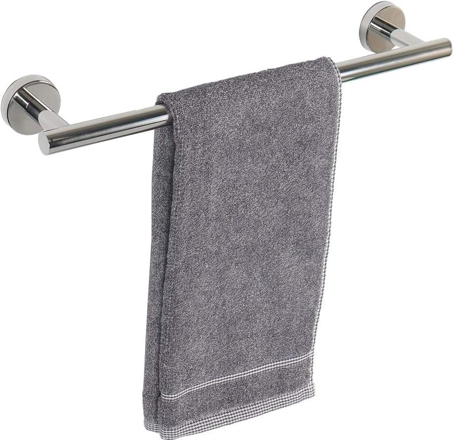 YUET Towel Rail 40CM Chrome Hand Towel Holder Bar Bathroom Holders for Bathrooms Kitchen Dish Cloths Hanger 304 Stainless Steel RUSTPROOF Wall Mounted 16'' (Polished Mirror)