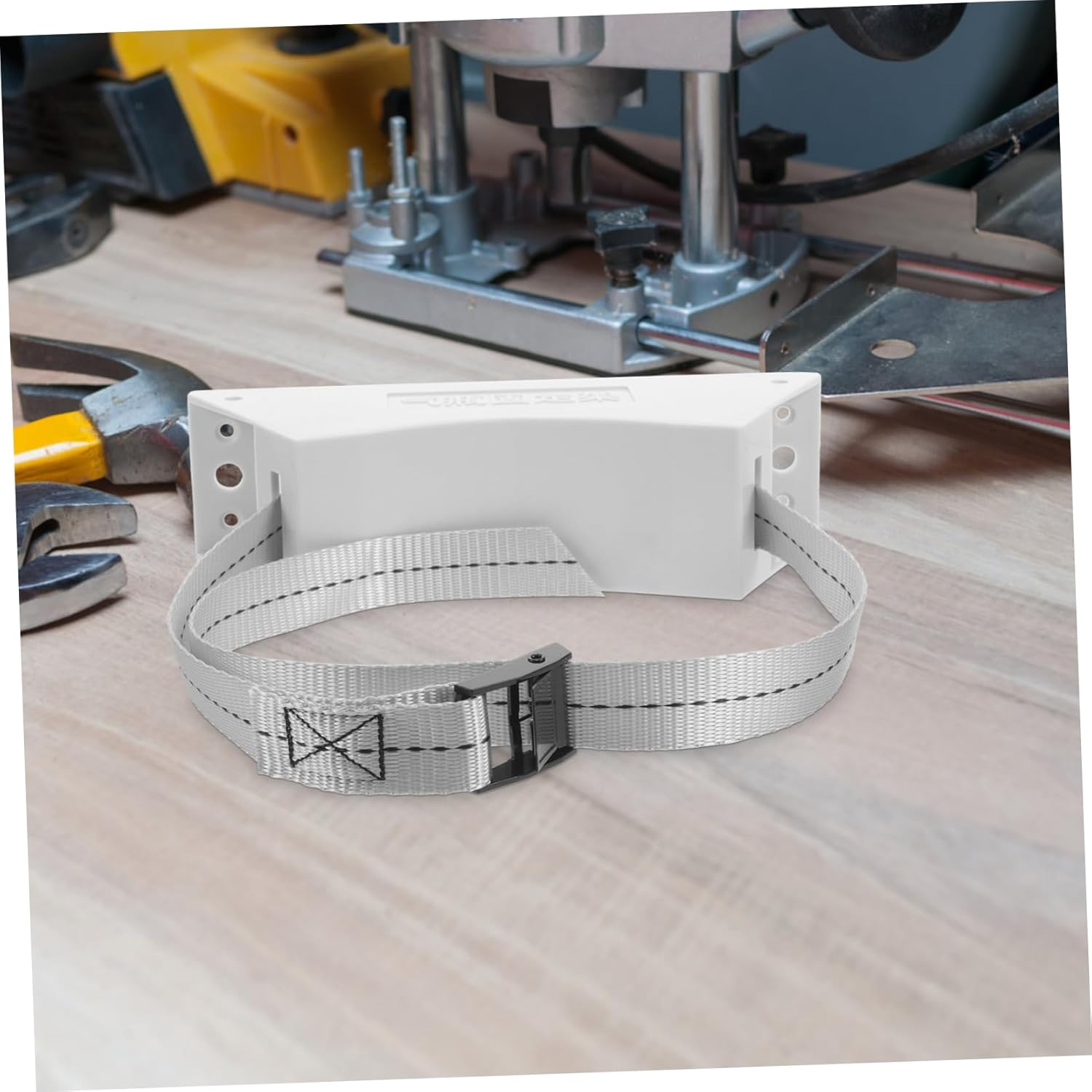 Homoyoyo Gas Bottle Holder Gas Cylinder Tank Holder Trailer Gas Bottle Support Holder Bracket Holder Bottle Stand Replacement Strap Cylinder to Wall Polyester image number 6