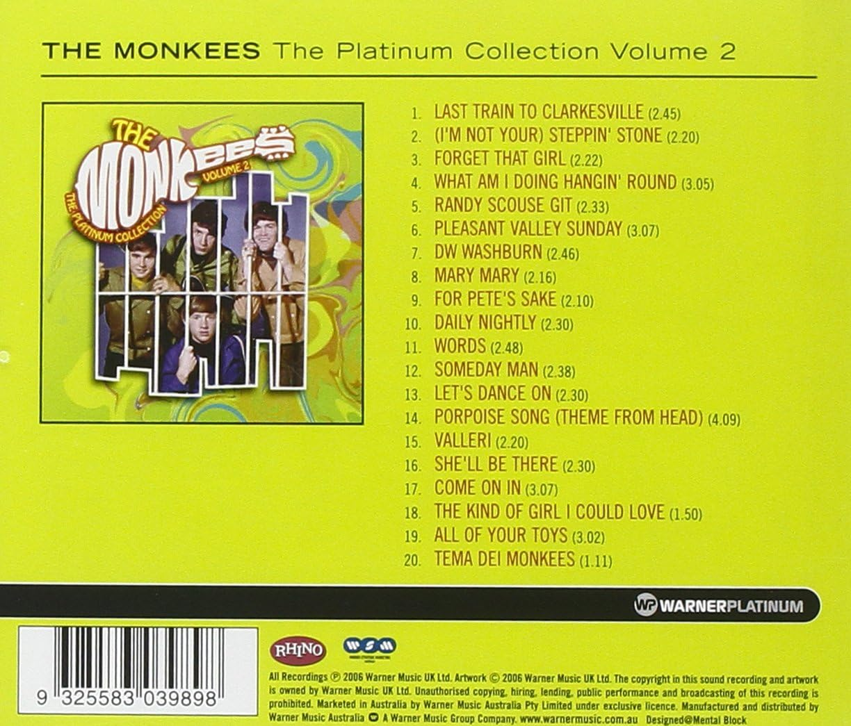 THE PLATINUM COLLECTION - the MONKEES image number 1