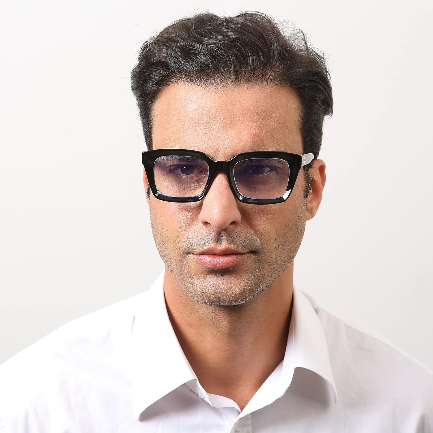 DXYXYO 3 Pack Retro Oversized Reading Glasses Men and Women Fashion Oprah Style Square Blue Light Blocking Computer Reader image number 5