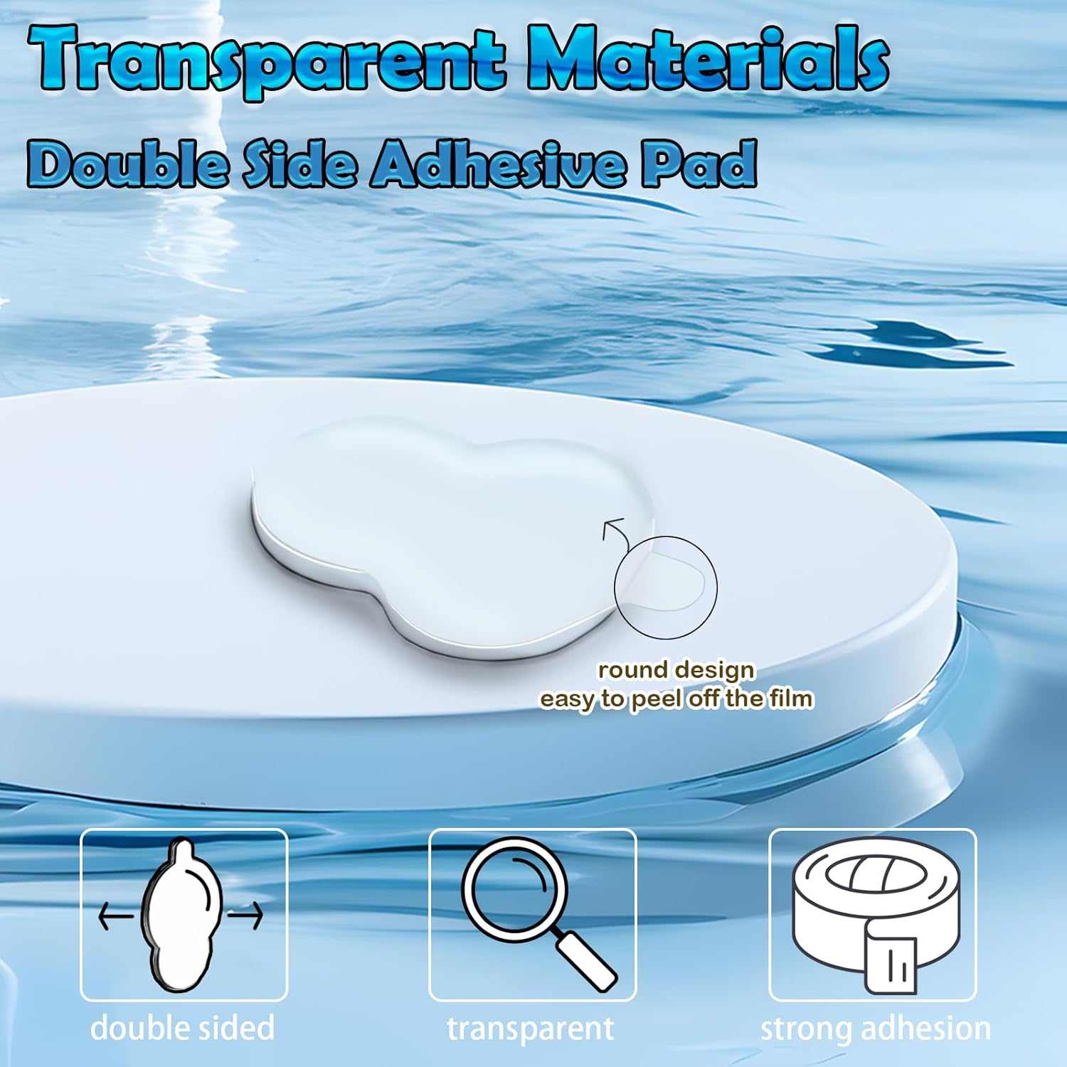 Adhesive Tape for Sonny Baby - 108PCS Double Sided Clear Adhesive Pads Custom Fit Sonny Baby Adhesive Tape Replacement, Removable Mini Figure Clear Glue Sticky Putty for Sonny Doll image number 2